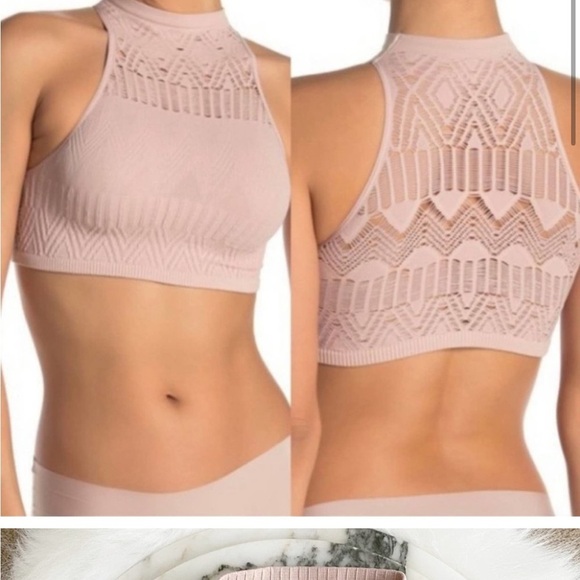 Free People Other - Free People So Bright Seamless Halter Bralette Size XS/S